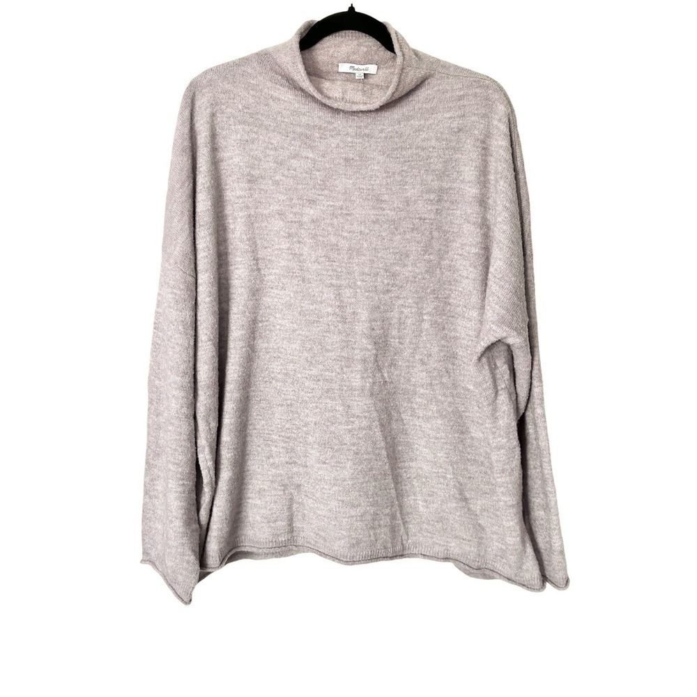 Madewell Women's Boucle Mock Neck Tunic Sweater Merino Wool Blend Size 2X NEW - Picture 3 of 14